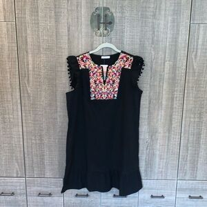 Kirundo Embroidered Ruffle Mini Dress‎